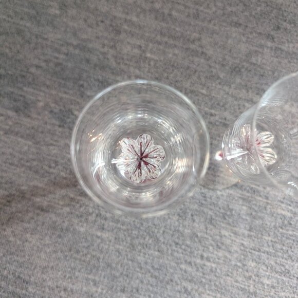 Belfor "Exquisite" Red-Stemmed Wine/Cordial Glasses, Set of 2 - Picture 2 of 4